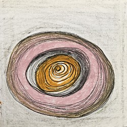 pastelli ad olio su carta forme astratte organiche Cristina Pavesi
