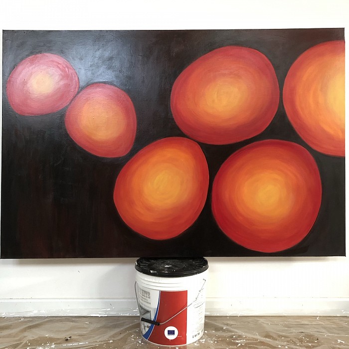Cristina Pavesi, acrilico su tela 150 x 100 cm