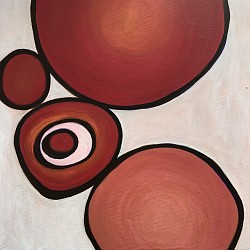 Cristina Pavesi, acrilico su tela 40x40 cm