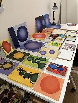Cristina Pavesi, arte astratta, bindu, acrilico su tela
