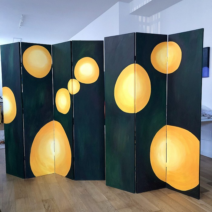 Studioview, arte astratta contemporanea pittura acrilica su tela pittura minimalista