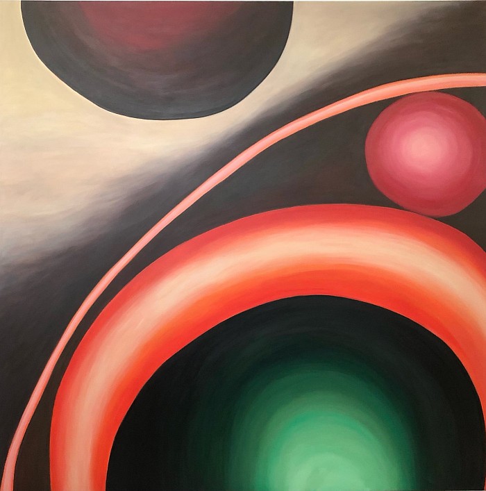 Cristina Pavesi acrilico su tela 150x150 cm