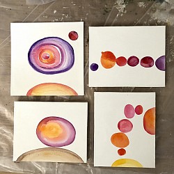 guasche su cartone telato 2025